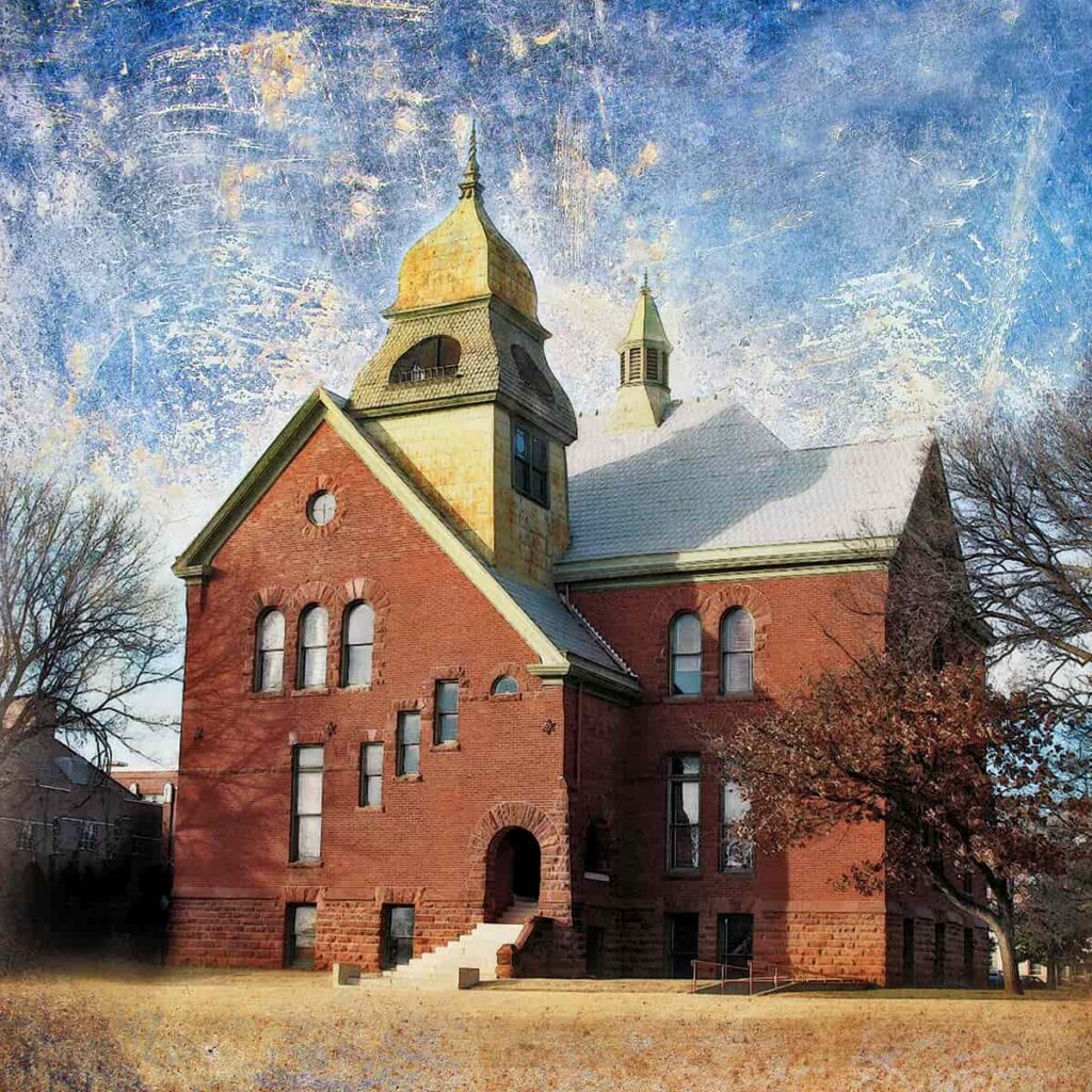 Historic Old Central 1st Structure built on OSU Campus, Year 1889